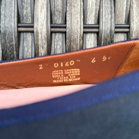 Vineyard vines Navy Blue Canvas Ballet Flats - Picture 4 of 16